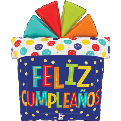 Feliz Cumpleanos Smiles Mylar, 27in
