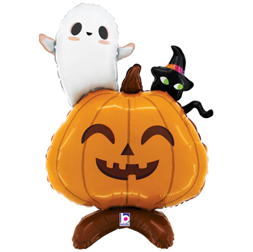 Air Filled Jack-O-Lantern Mini AirLoonz, 30in