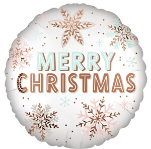 Satin Christmas Winter Wonderland Mylar, 18in