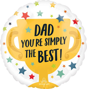 #1 Dad Trophy Mylar, 17in
