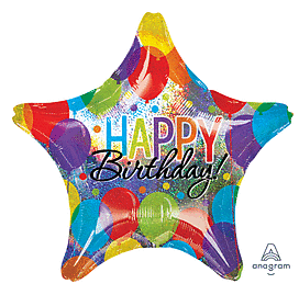 Balloon Bash Birthday Mylar, 28in