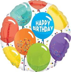 Birthday Celebration Mylar, 17in