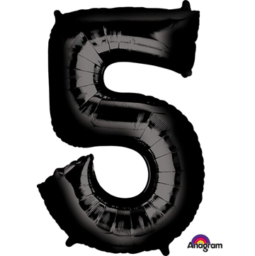 Black Number Mylar, 34in