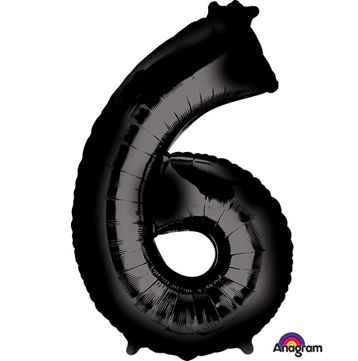 Black Number Mylar, 34in