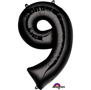 Black Number Mylar, 34in