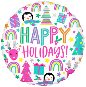 Bright Holiday Mylar, 18in