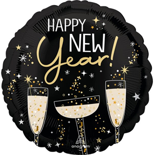 Bubbly Happy New Year Mylar, 17in