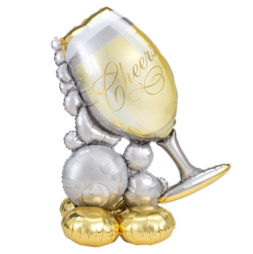 Air Filled Bubbly Champagne Glass AirLoonz, 51in