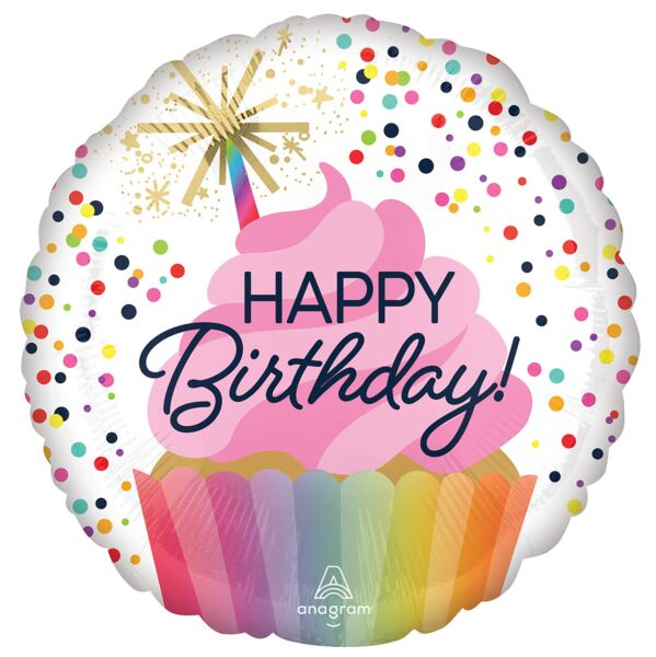 Confetti Sprinkle Birthday Mylar, 17in
