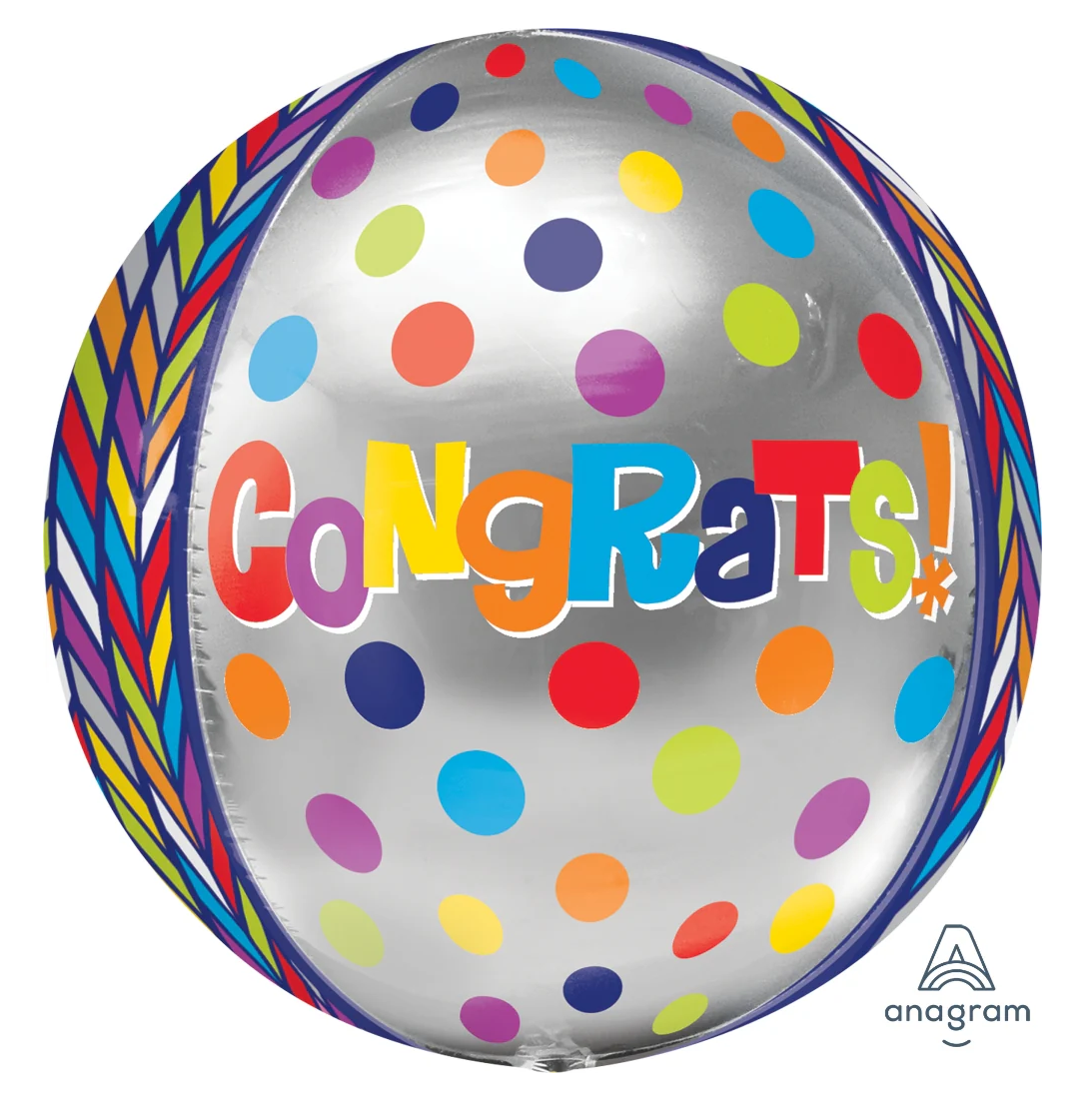 Dotty Congrats Orbz Mylar, 16in