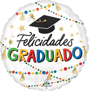 Felicidades Graduado Mylar, 17in
