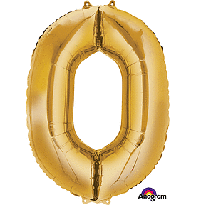 Gold Number Mylar, 34in