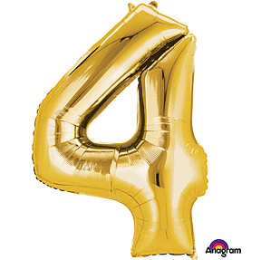 Gold Number Mylar, 34in