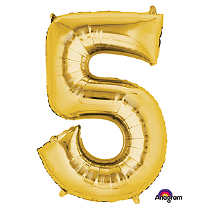 Gold Number Mylar, 34in