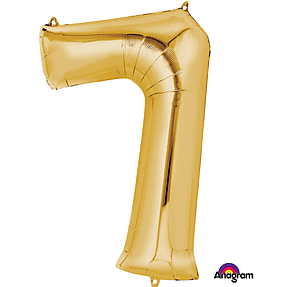 Gold Number Mylar, 34in