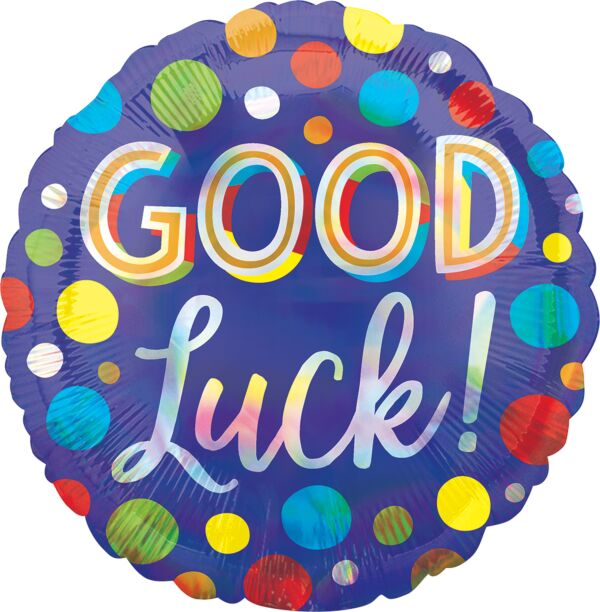Good Luck Dot Mylar, 17in