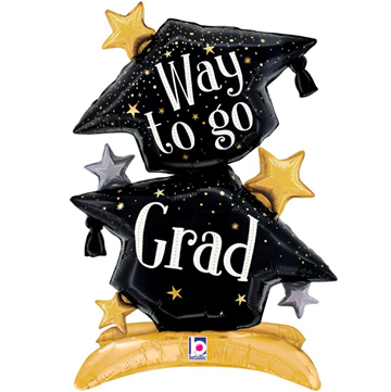 Air Filled Grad Hats Mini AirLoonz, 29in