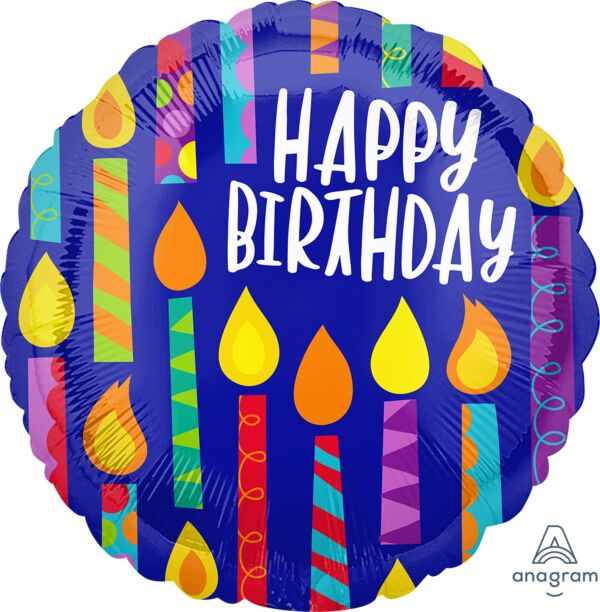 Happy Birthday Happy Candles Mylar, 28in