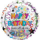 Happy Birthday from All Mylar, 18in