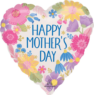 Happy Mother's Day Botanical Mylar, 17in