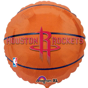 Houston Rockets Basketball Mylar, 18in
