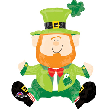 Air Filled Leprechaun Sitter Mini AirLoonz, 22in