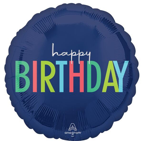 Modern Birthday Mylar, 17in