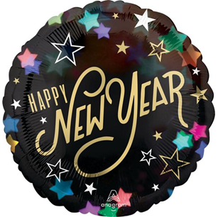 Happy New Year Starlight Mylar, 17in