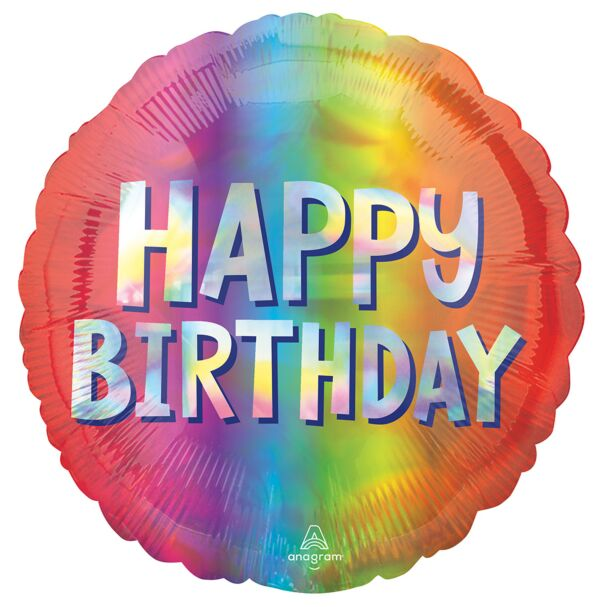 Ombré Happy Birthday Mylar, 18in