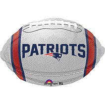 New England Patriots Football Mylar, 18in