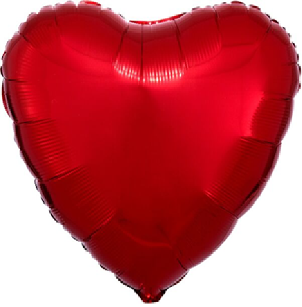 Heart Mylar, 16in