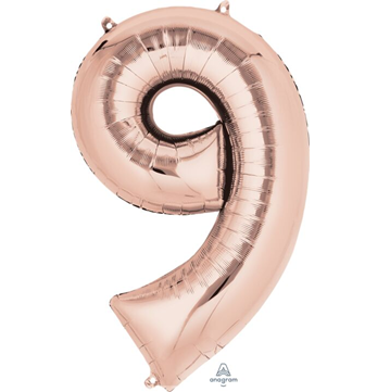 Rose Gold Number Mylar, 34in