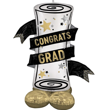 Air Filled Satin Grad Diploma AirLoonz, 55in