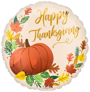 Satin Pumpkin Mylar, 18in