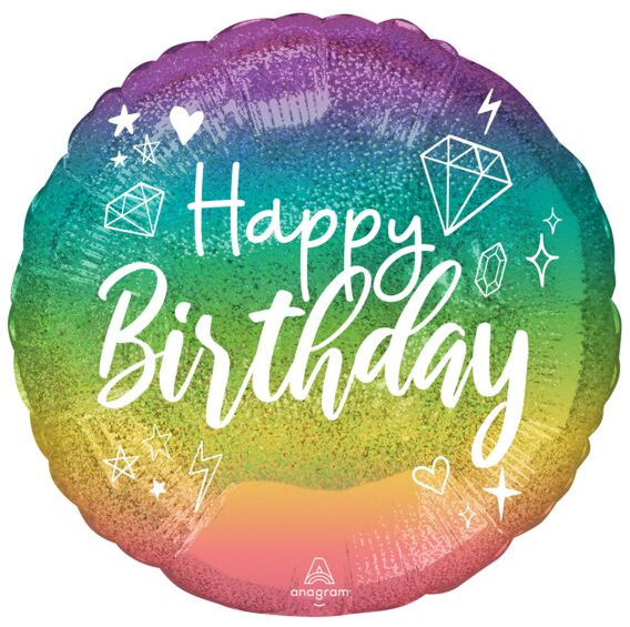 Sparkle Birthday Mylar, 18in