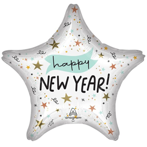 Starry Happy New Year Mylar, 19in