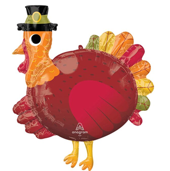 Thanksgiving Turkey Mylar, 31in