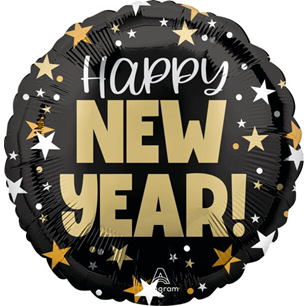 Top Hat Bash Happy New Year Mylar, 17in