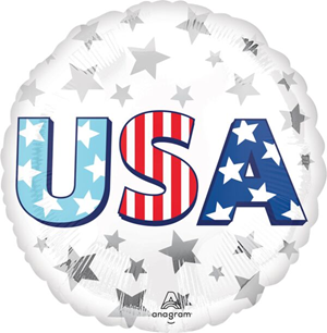 USA Mylar Balloon, 17in