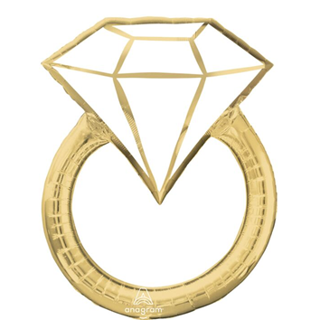 Wedding Ring Mylar, 30in