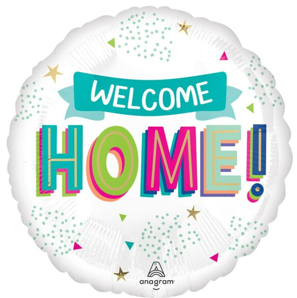 Welcome Home Mylar, 17in