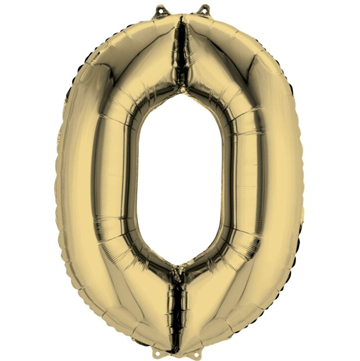 White Gold Number Mylar, 34in