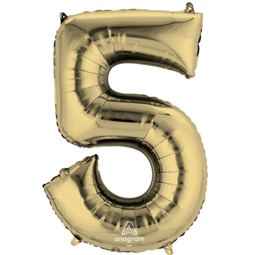 White Gold Number Mylar, 34in