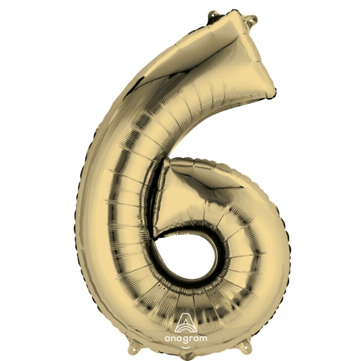 White Gold Number Mylar, 34in