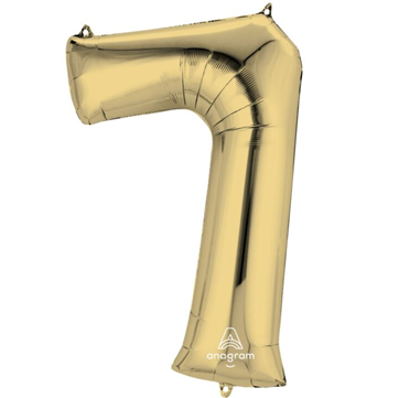 White Gold Number Mylar, 34in